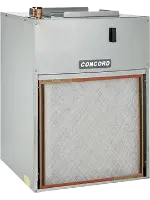 Concord wall-mount air handler for residential heating and cooling